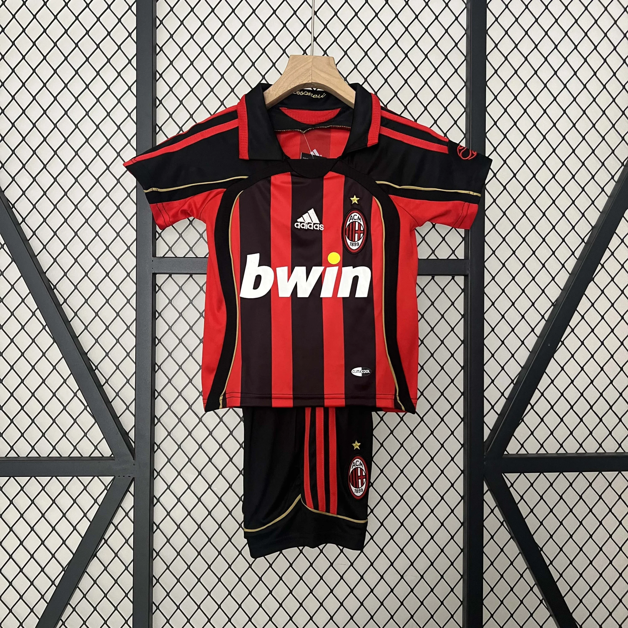 2006/2007 Retro AC Milan Home Soccer Jersey Kids Size
