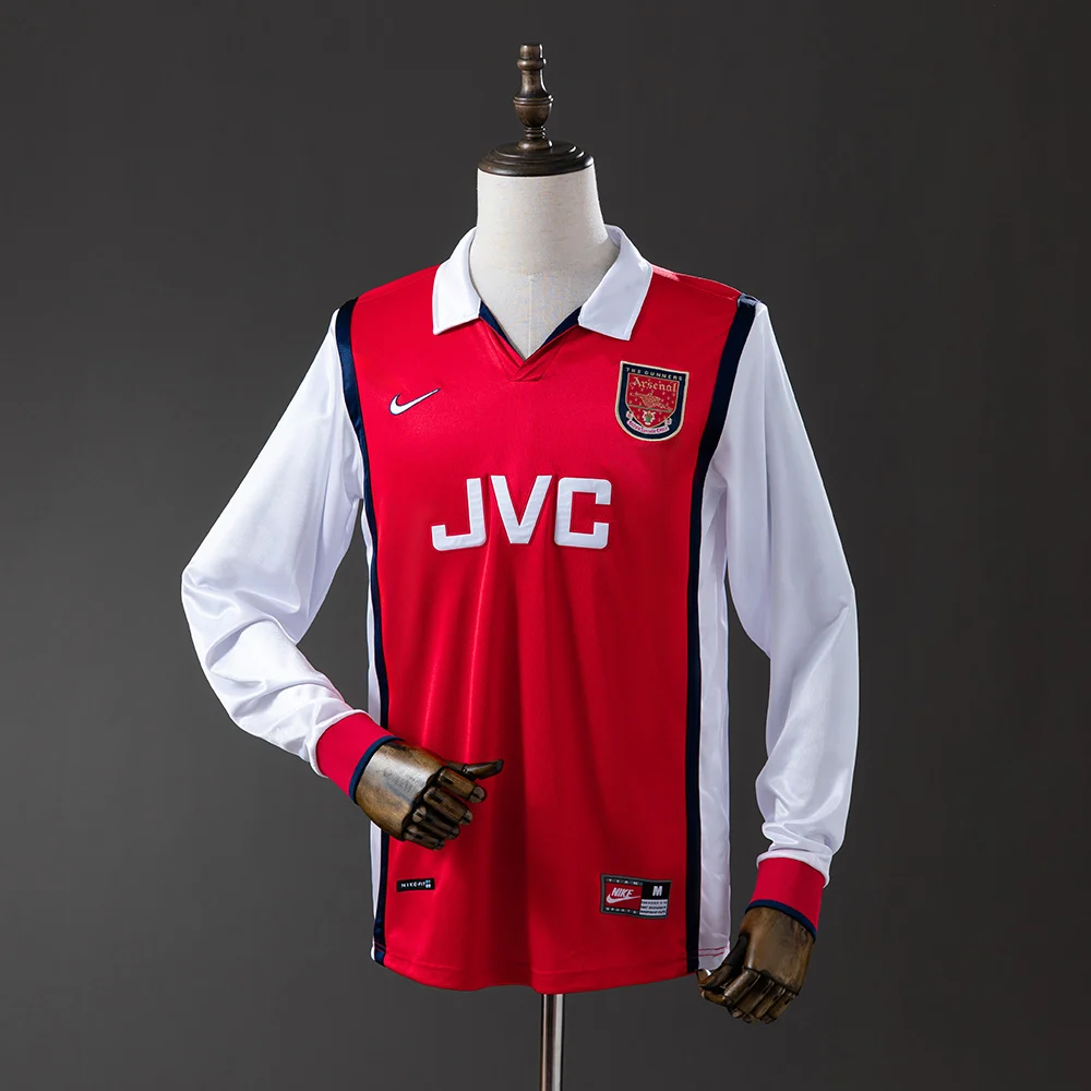 1998/1999 Retro Long Sleeve Arsenal Home Football Shirt
