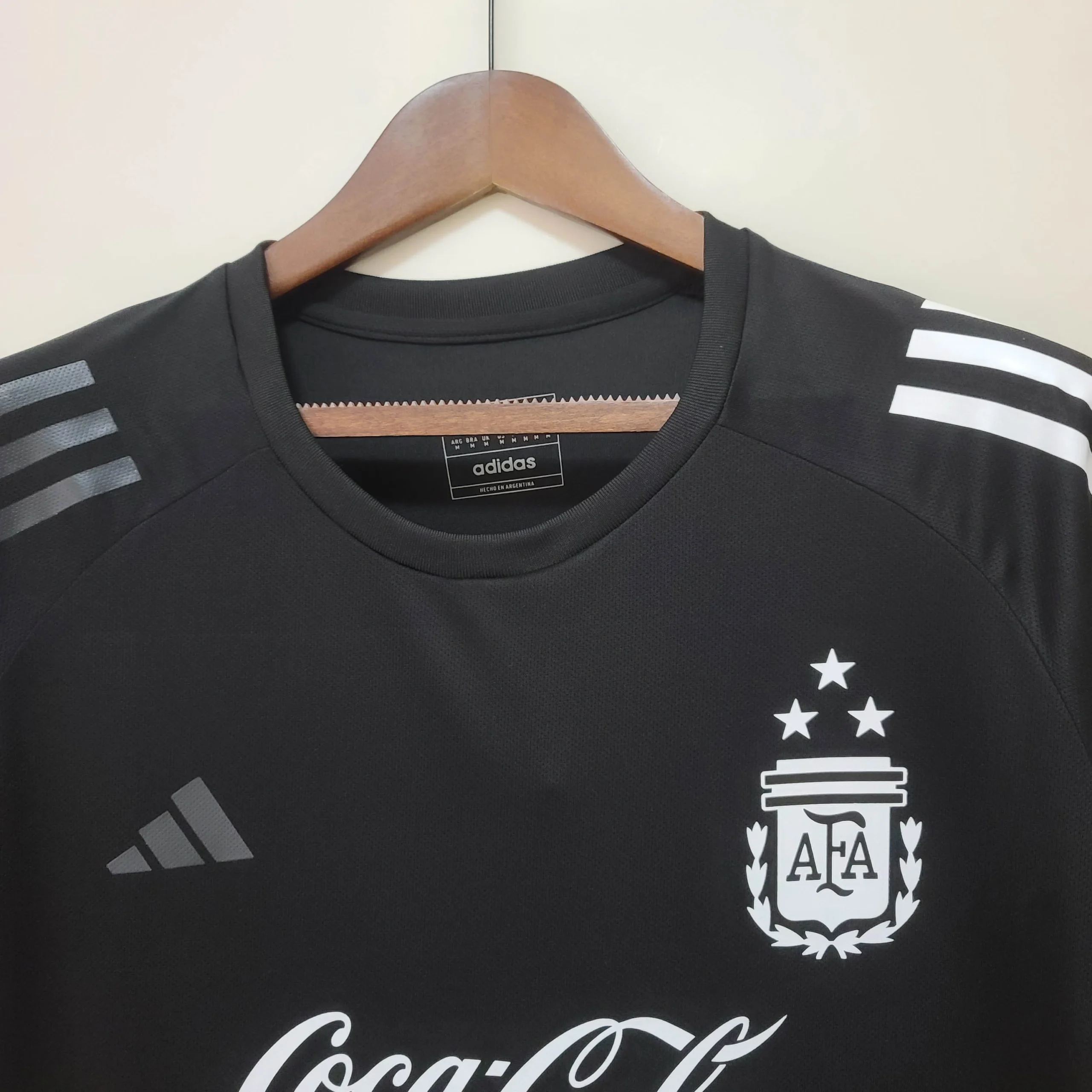 2022 Argentina National Team Training Suit Black Jersey - 图片 3