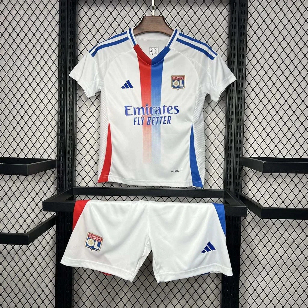 2024/2025 Lyon Home  Football Shirt Kids Size