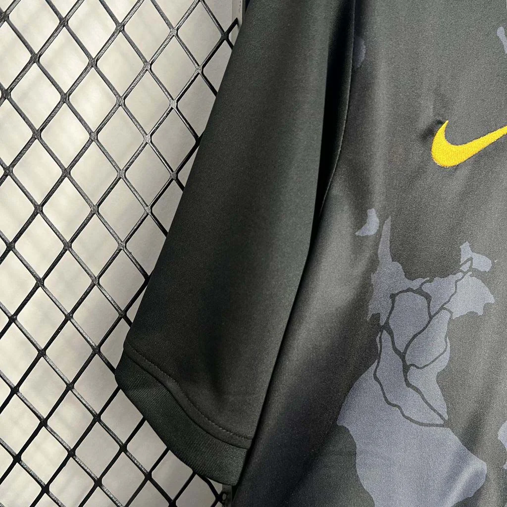 2024 Brazil Special Edition Jesus Black Football Shirt - 图片 4