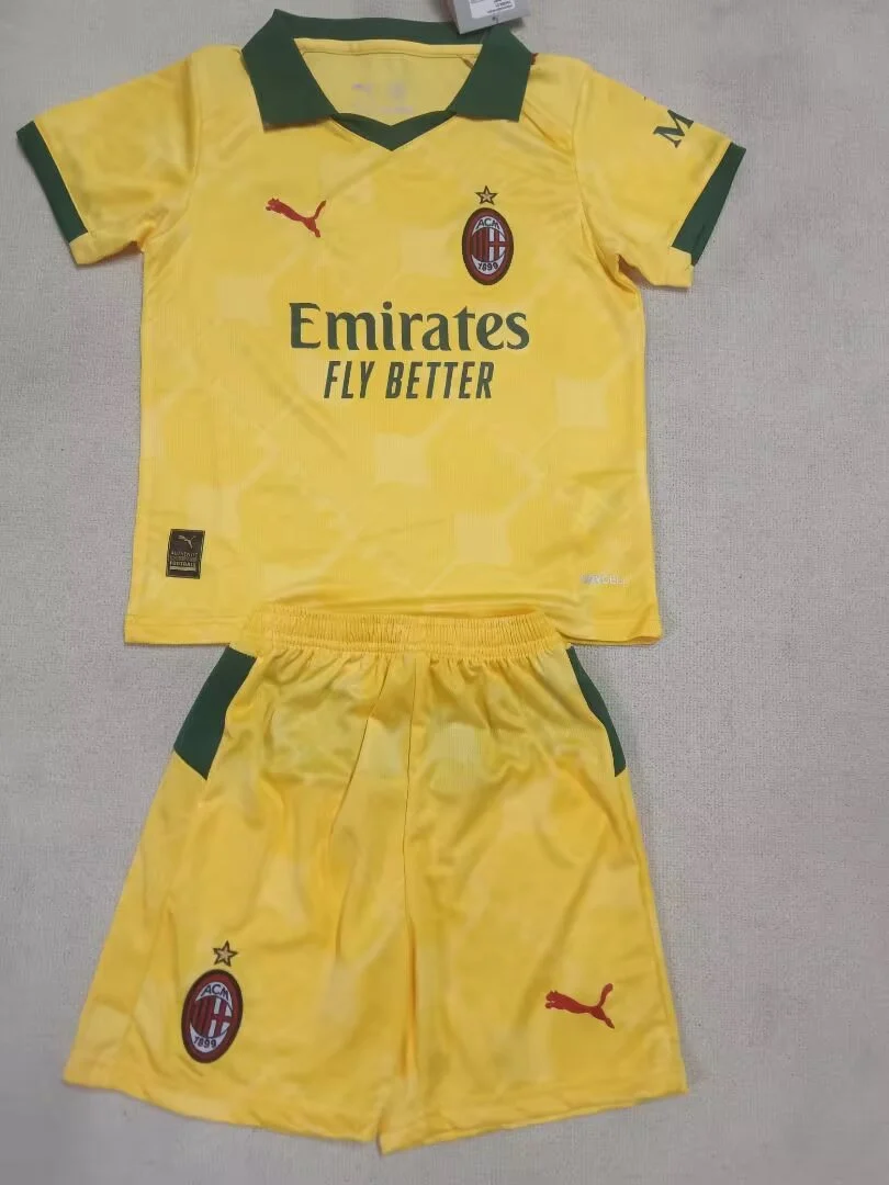 2025/2026 AC Milan Third Away Football Shirt Kids Size