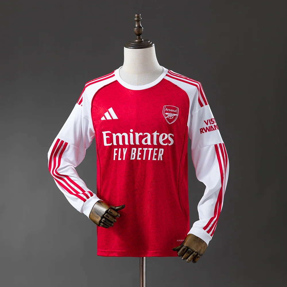 2025/2026 Long Sleeve Arsenal Home Football Shirt