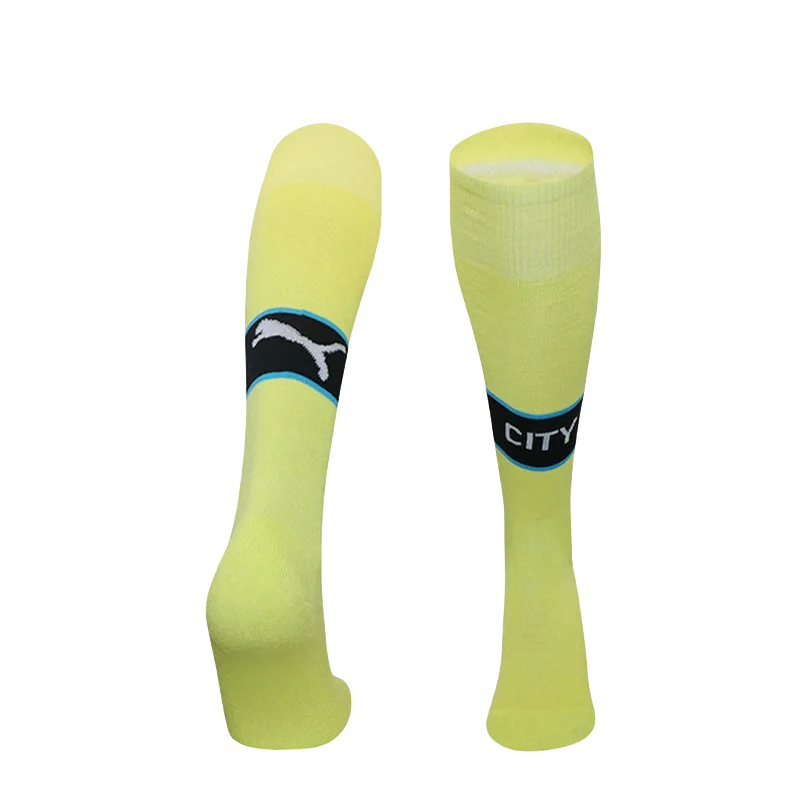 2024/2025 Manchester City away yellow football socks