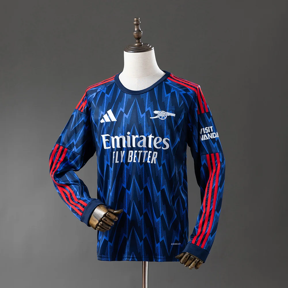 2025/2026 Long Sleeve Arsenal Away Football Shirt