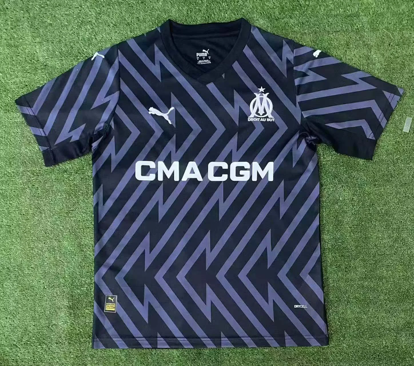 2023/2024 Olympique de Marseille Goalkeeper Black Soccer Jersey