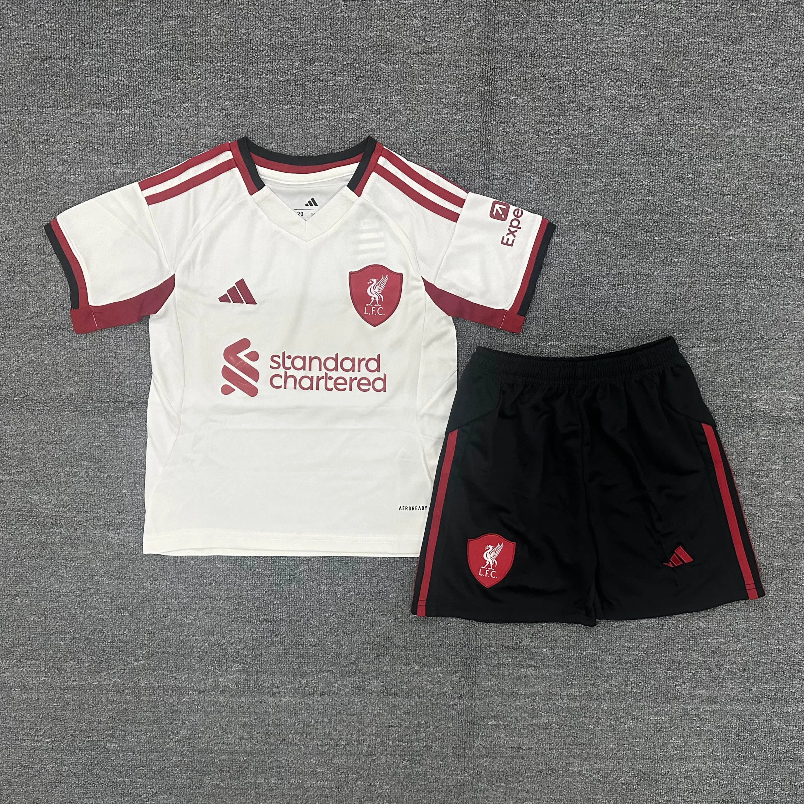 2025/2026 Liverpool Away Soccer Jersey Kids Size