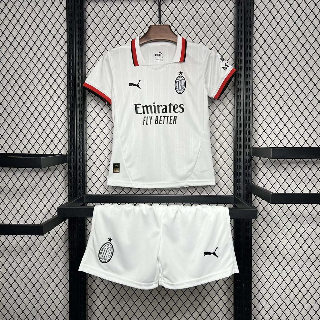 2024/2025 AC Milan Away Soccer Jersey Kids Size