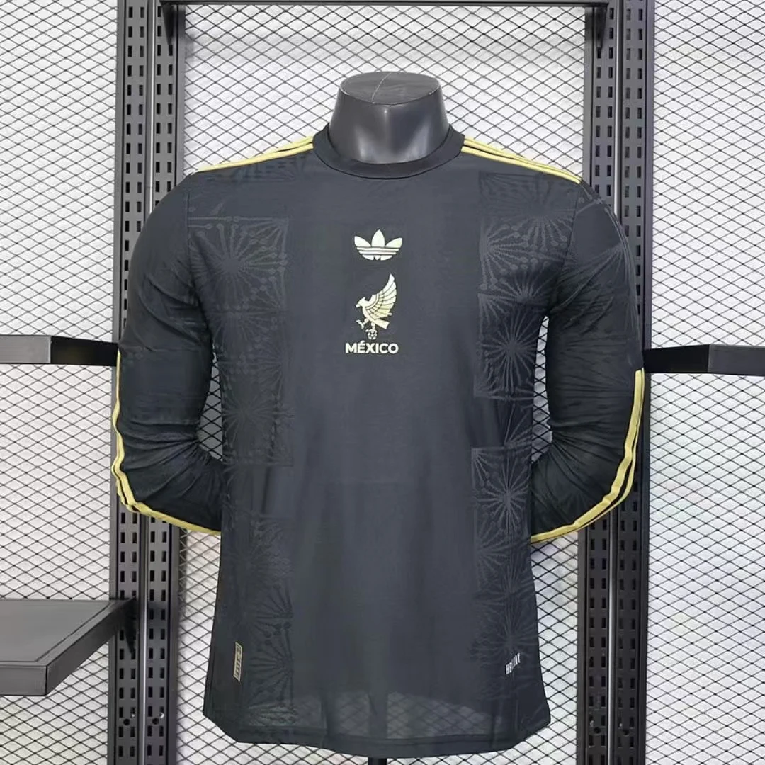 2025 Mexico National Team Home Player Edition Long Sleeve Football Shirt 1:1 Thailand Quality