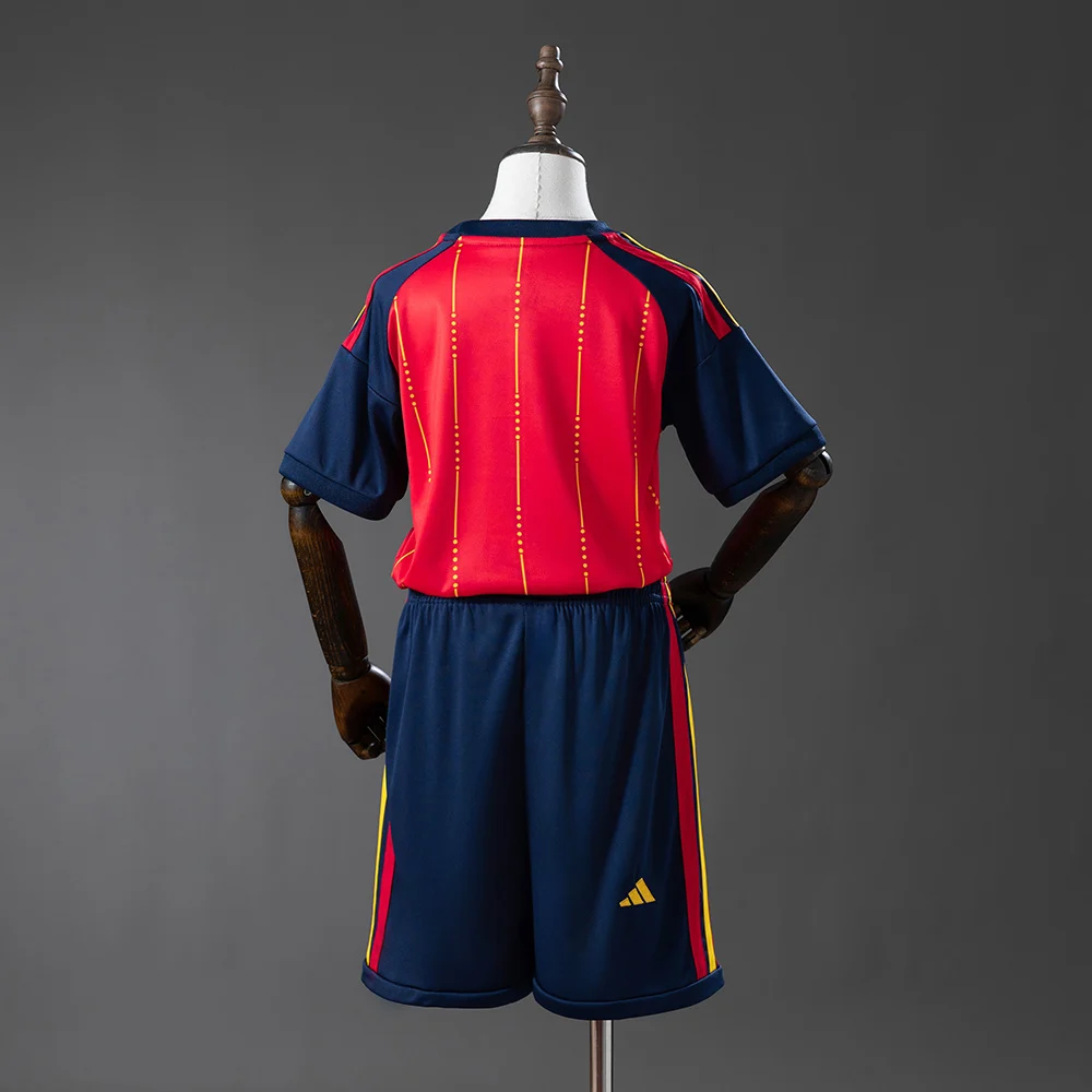 2026 Spain Home Football Shirt Kids Size - 图片 4