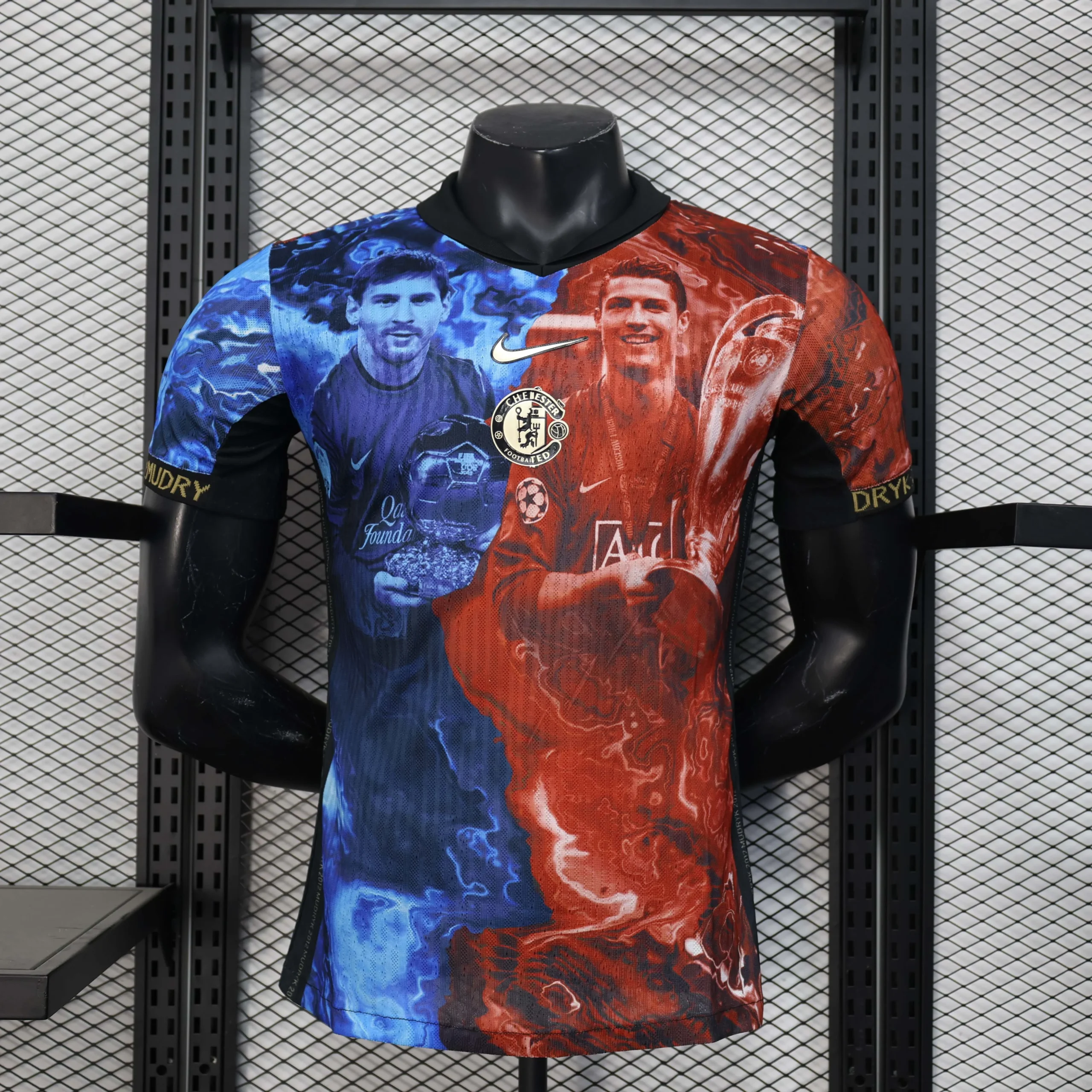 2025/2026 Player Version Manchester United Special Edition Blue and Red Football Shirt
