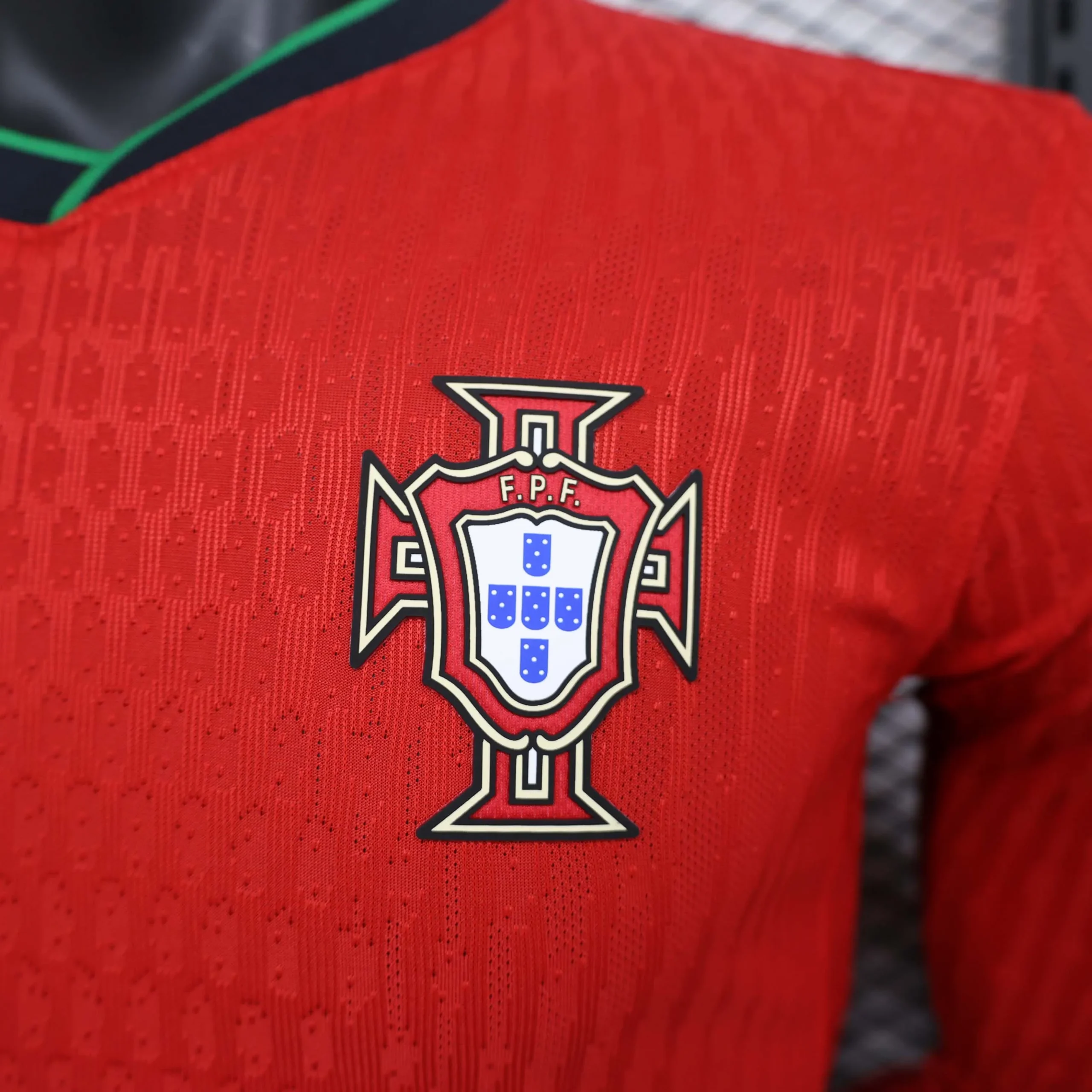 2024 Player Version Long Sleeve Portugal Home Football Shirt - 图片 6