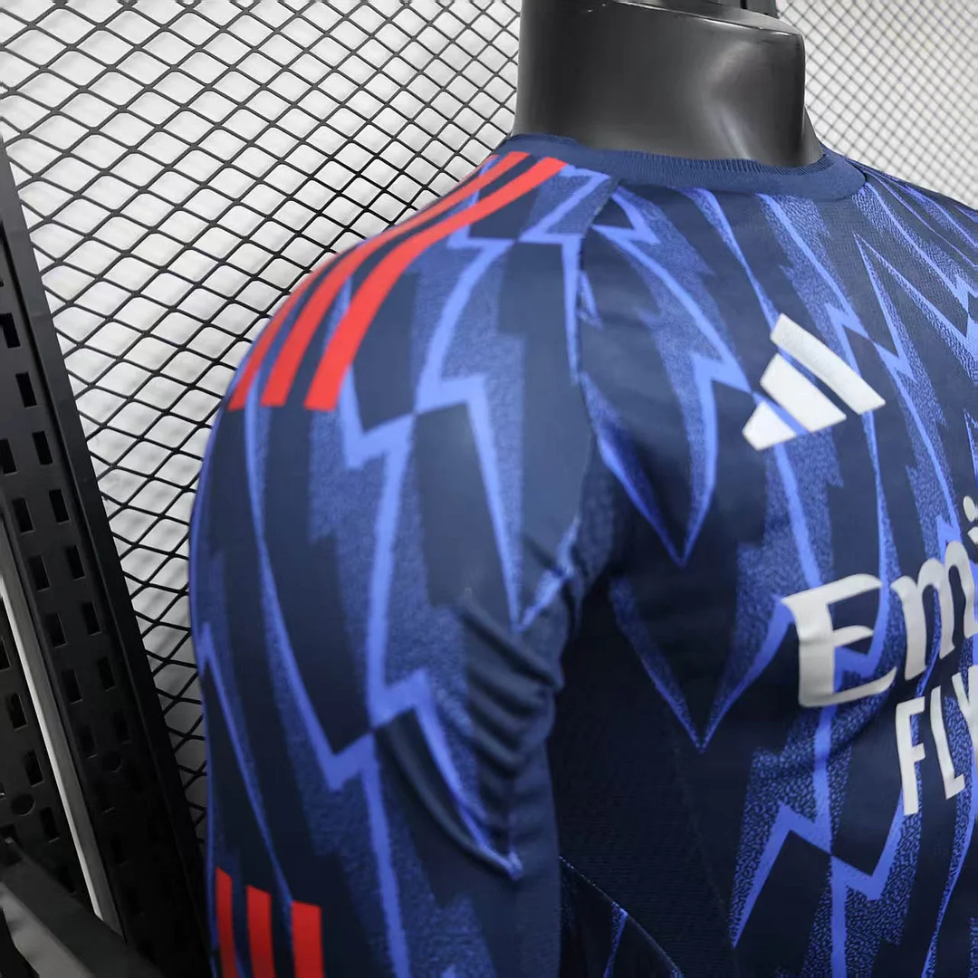 2025-2026 Long Sleeve Players Version Arsenal FC Away Football Shirt - 图片 6
