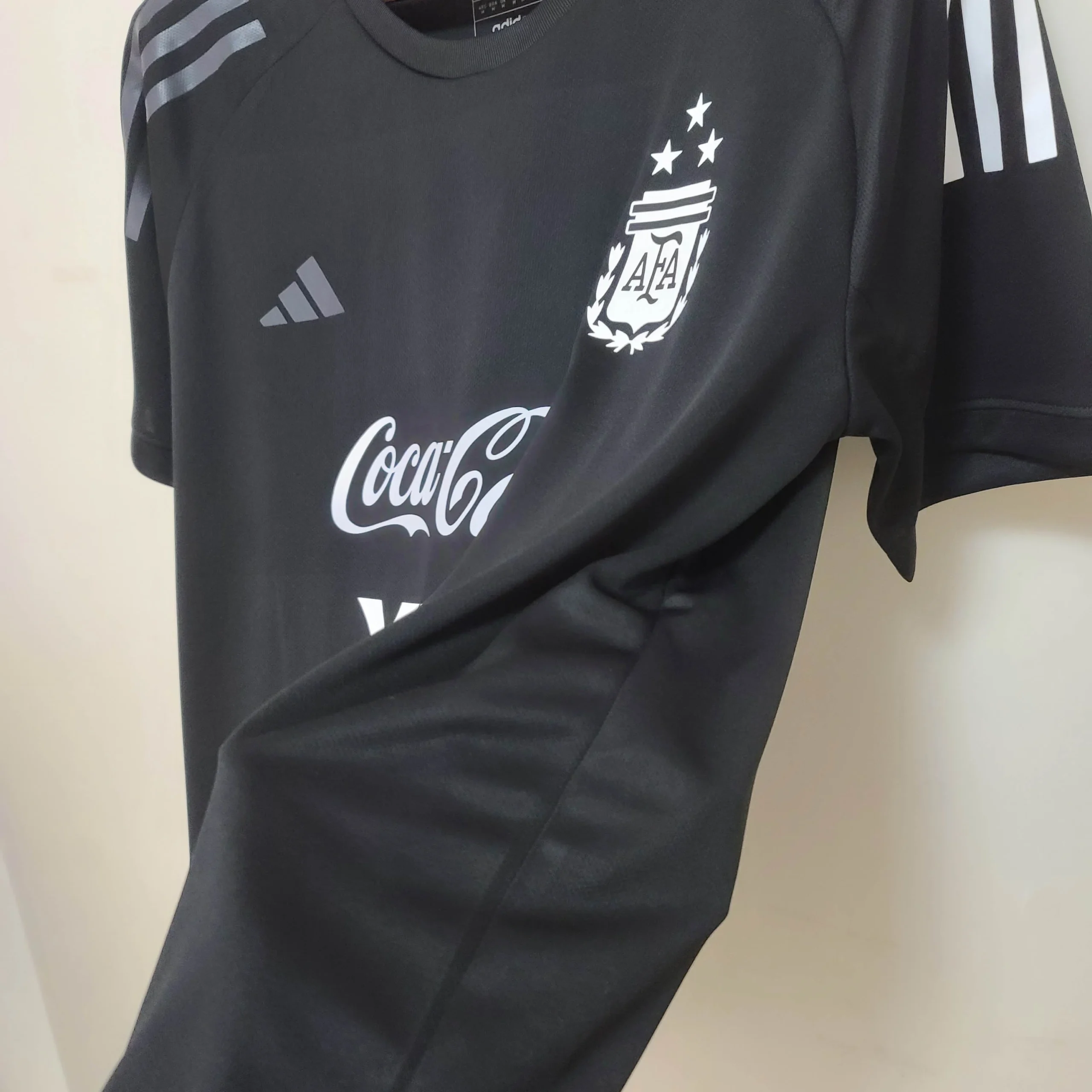 2022 Argentina National Team Training Suit Black Jersey - 图片 6