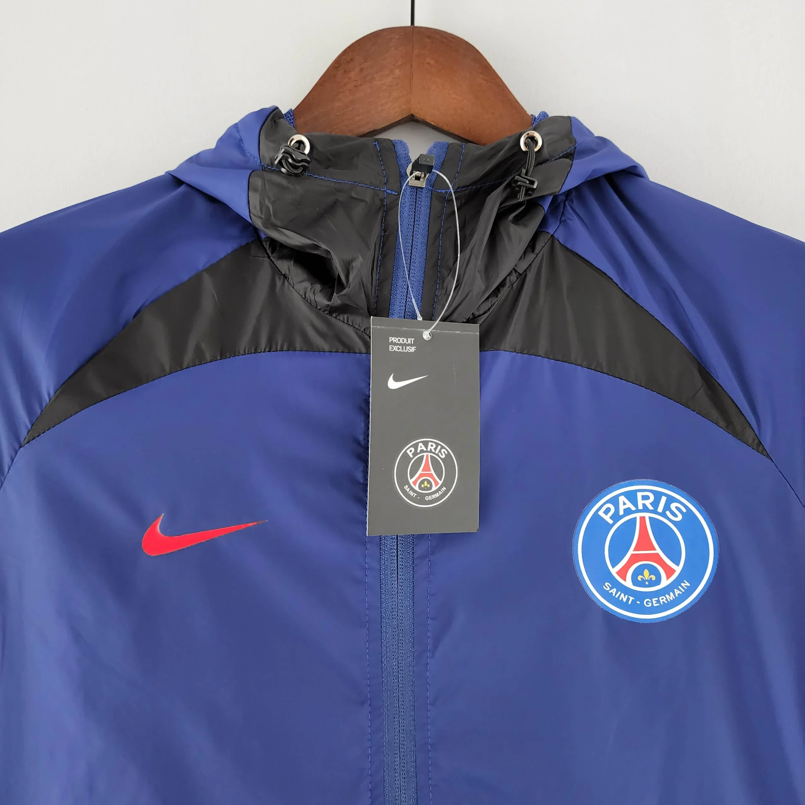 2022 PSG Windbreaker Blue and Black - 图片 3