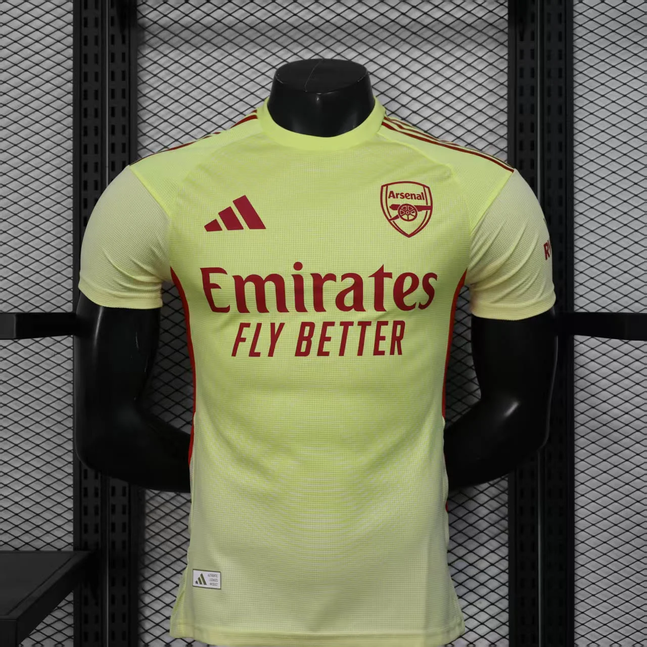 2025/2026 Player Version Arsenal Goalkeeper Yellow Football Shirt