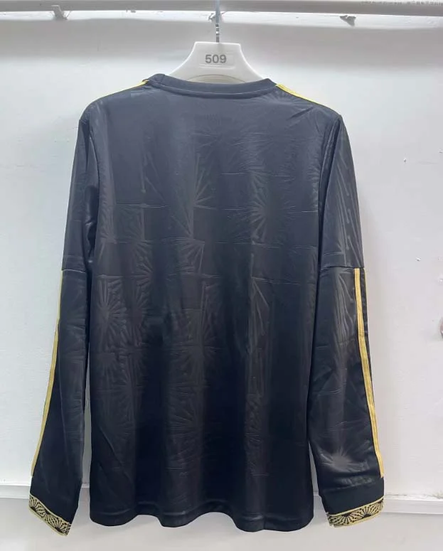 2025 Long Sleeve Mexico National Trophy Edition Black Football Shirt - 图片 2