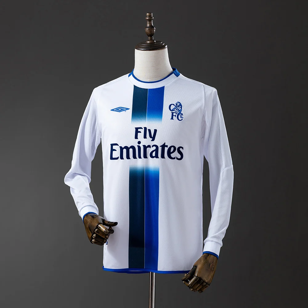 2003/2005 Retro Long Sleeve Chelsea Away Football Shirt