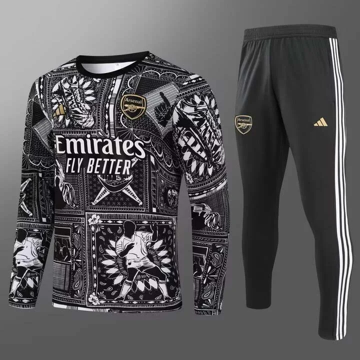 2023 Arsenal Training Wear Black Football Shirt Suit ?