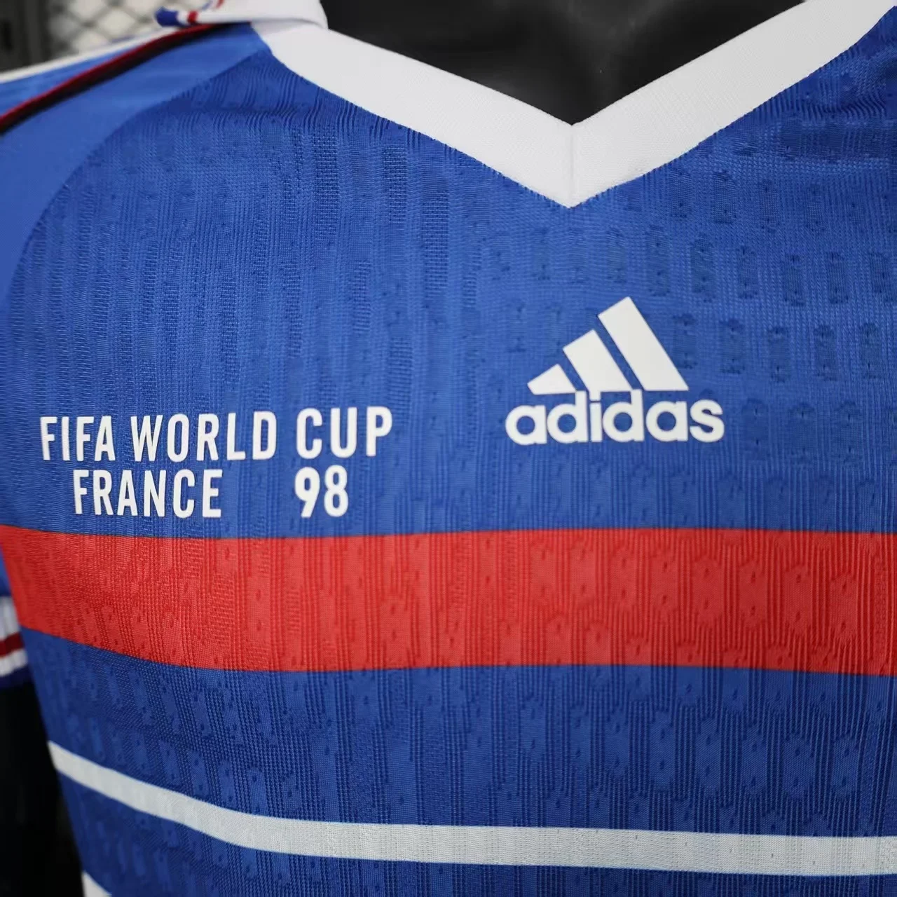 1998 Player Version Retro France Home Football Shirt - 图片 4