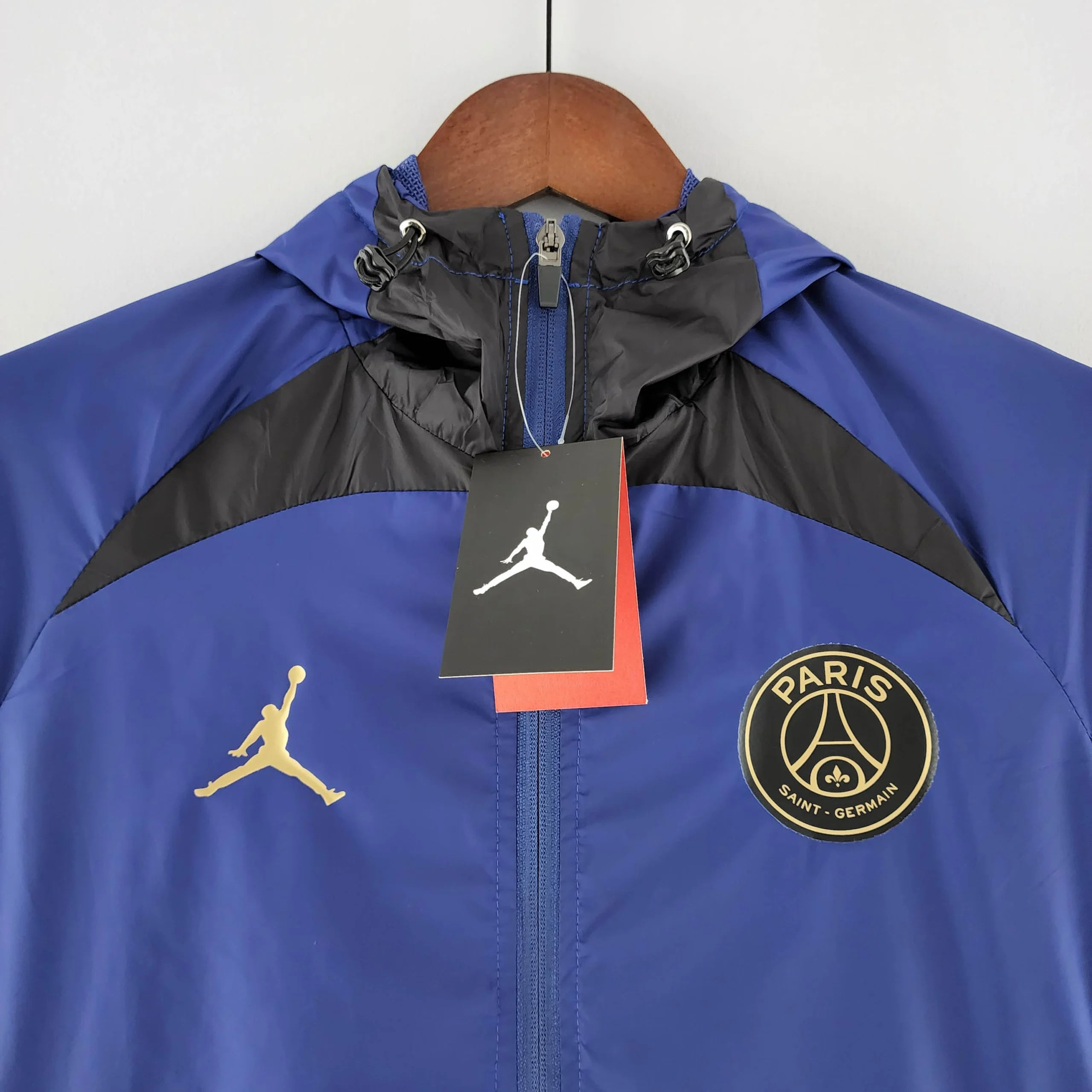2022 PSG Windbreaker Commemorative Edition Blue And Black - 图片 3