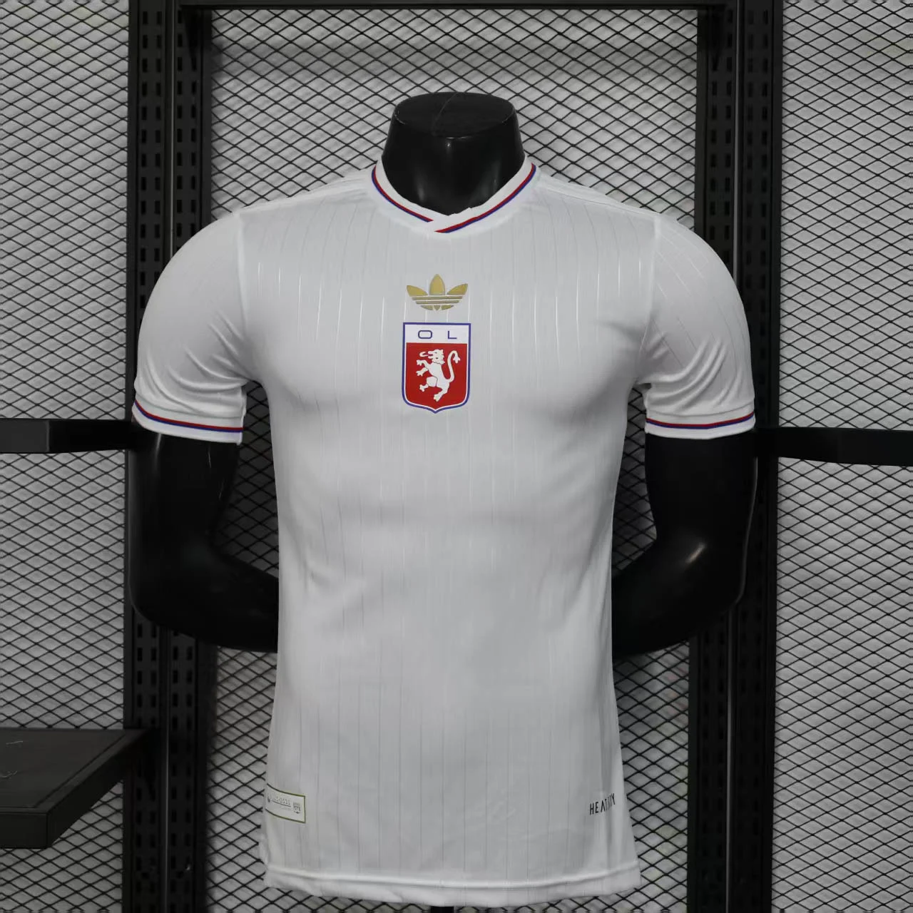 2024/2025 Player Version Lyon 75th Anniversary Edition Off White Football Shirt