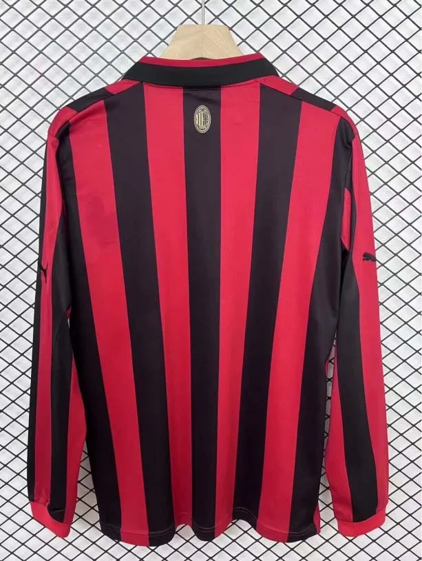 2024/2025 Long Sleeve AC Milan 125th Anniversary Soccer Jersey - 图片 2