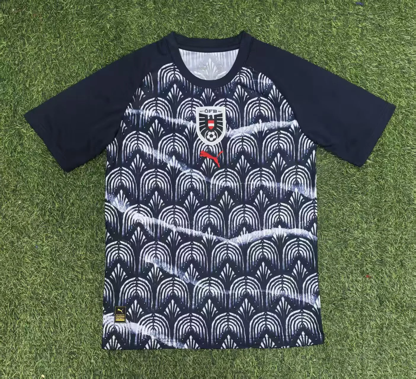 2025 Austria National Team Training Suit Black Football Shirt