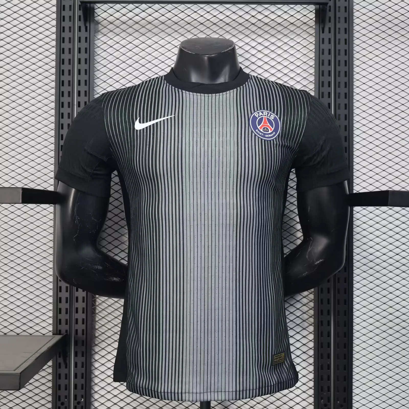 2025/2026 Player Version Psg Paris Saint-Germain Goalkeeper Black Football Shirt