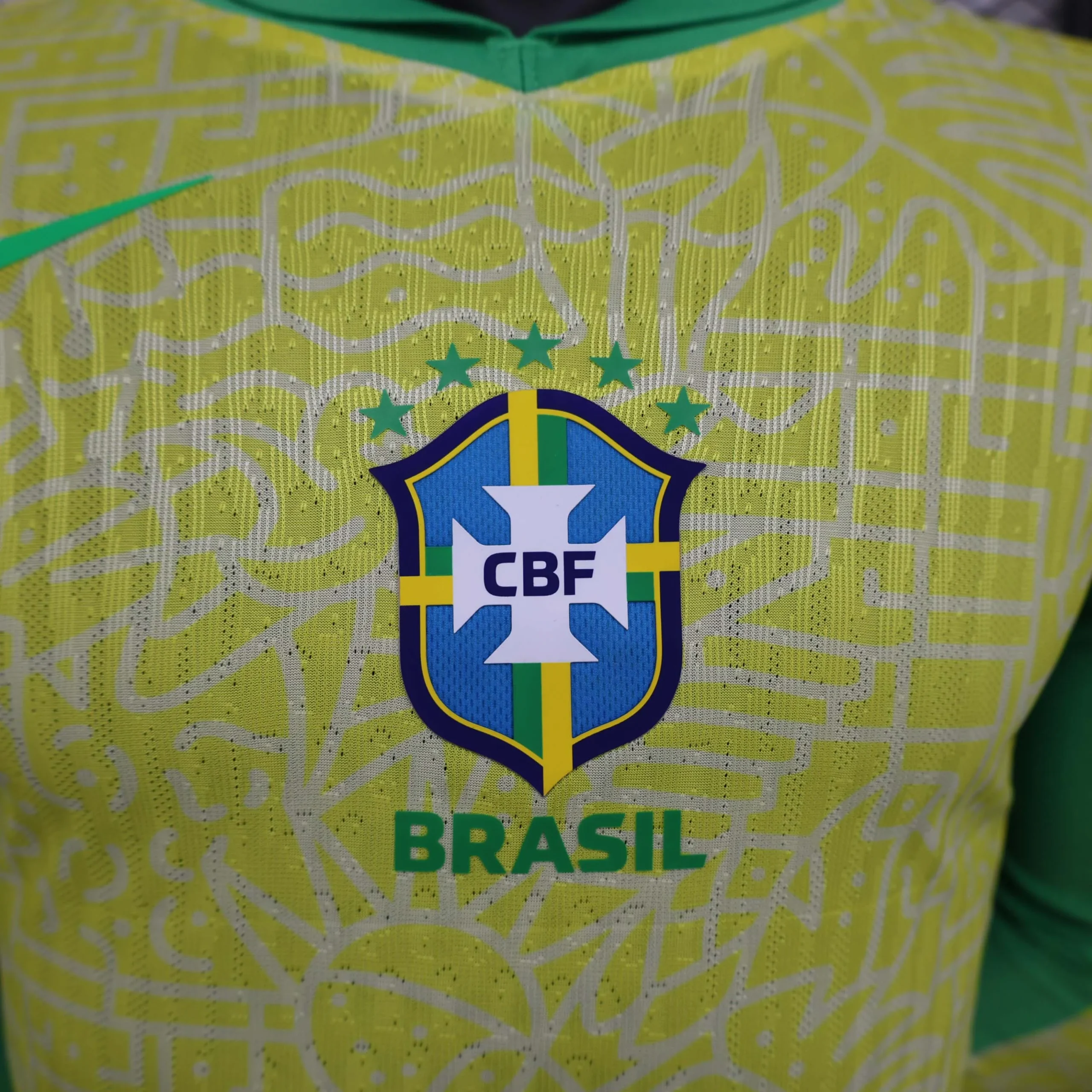 2024 Player Version Long Sleeve Brazil Home Football Shirt - 图片 5