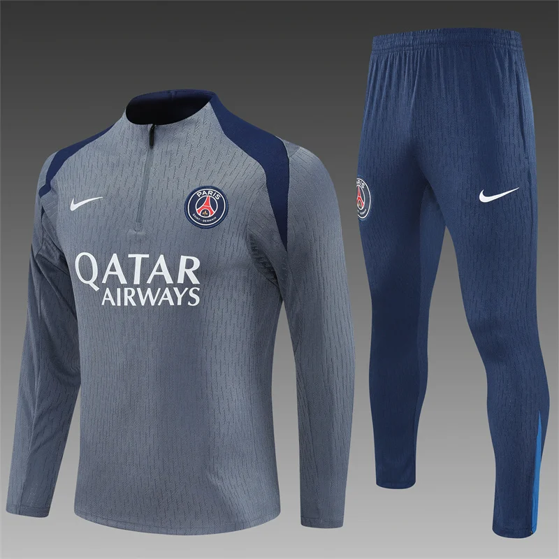 2025/2026 Paris Saint-Germain Grey Half-Pull Training Suit