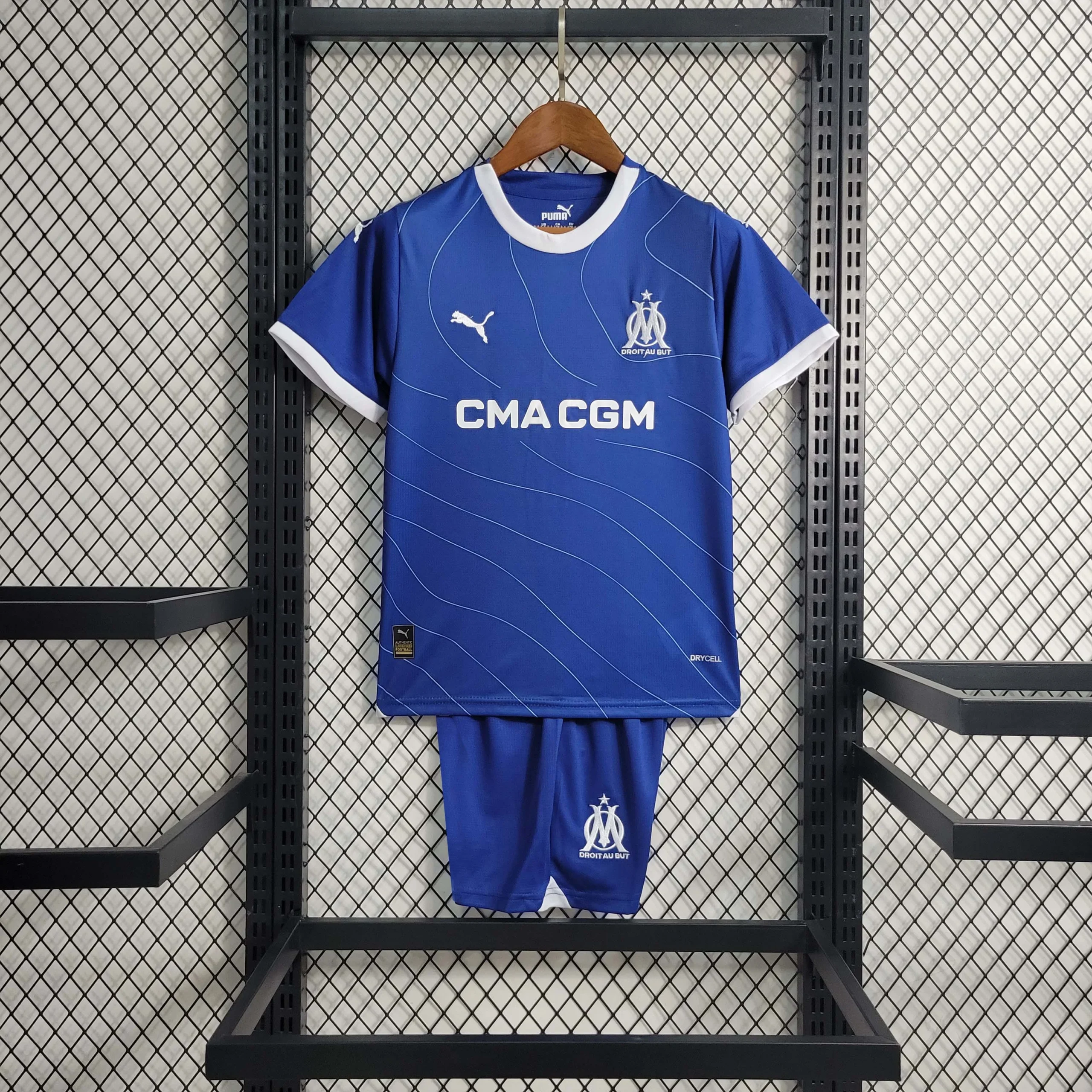 2023/2024 Olympique de Marseille Away  Football Shirt Kids Size