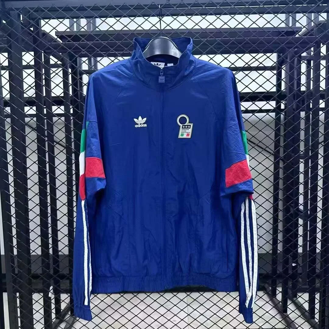 2025 Italy Windbreaker blue Football Shirt