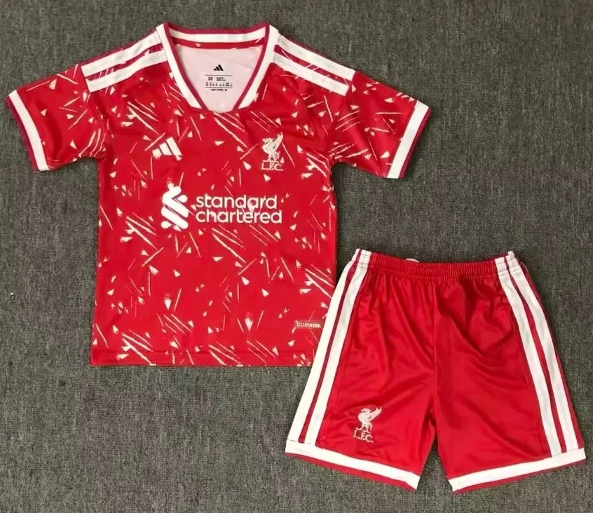 2026/2027 Liverpool Home Soccer Jersey Kids Size
