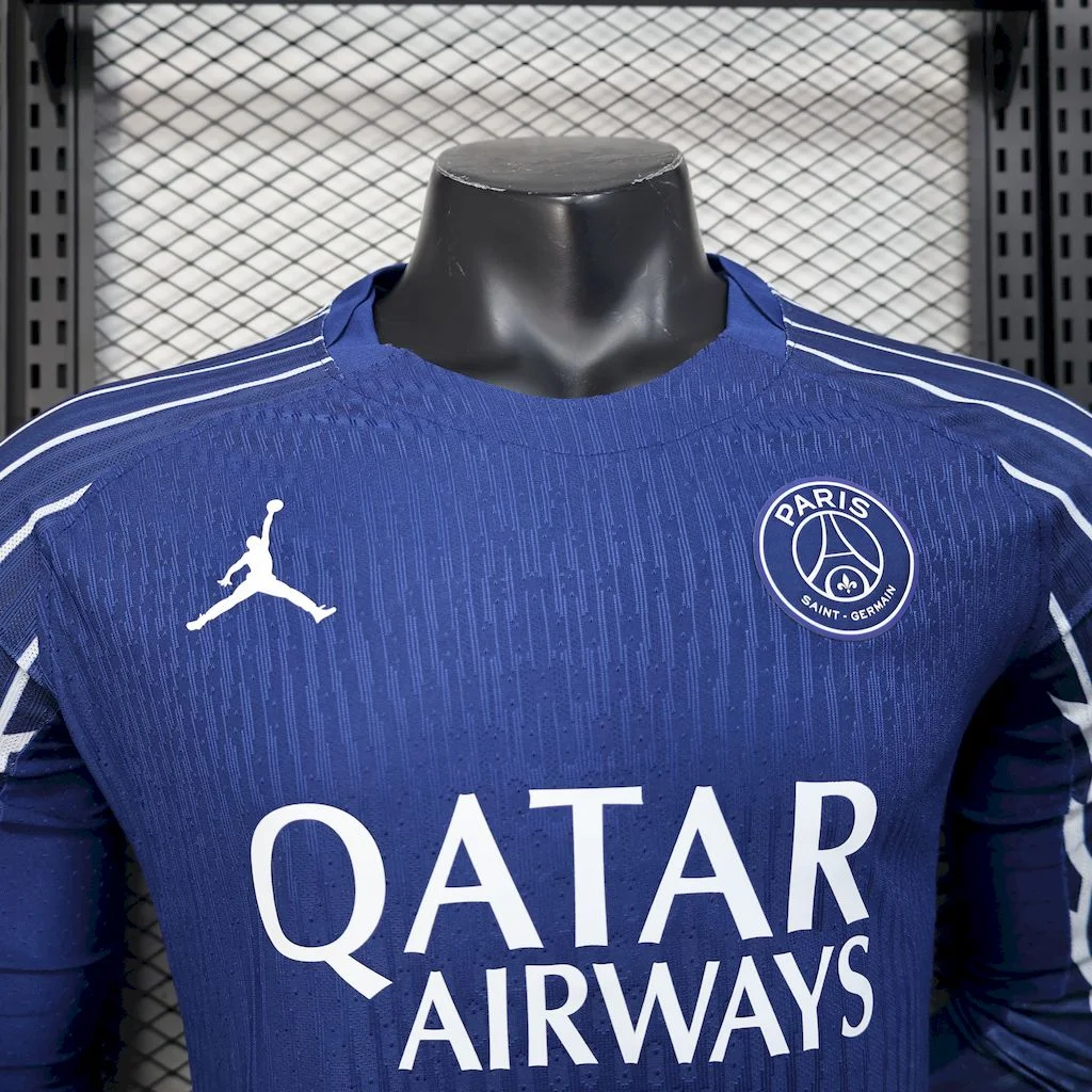 2024/2025 Psg Paris Saint-Germain Long Sleeve Player Version Fourth Away Football Shirt - 图片 3