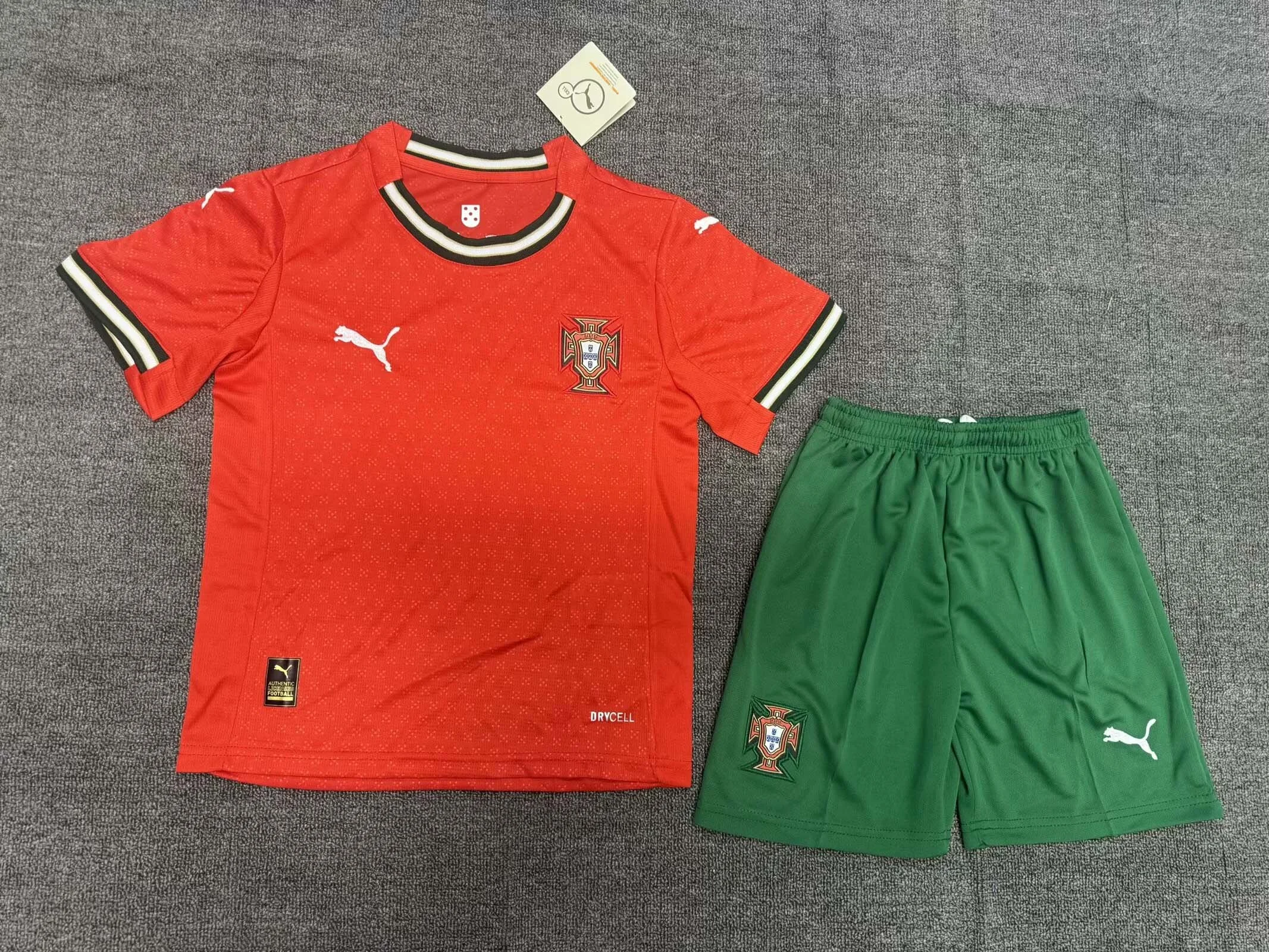 2025 Portugal Home Football Shirt Kids Size
