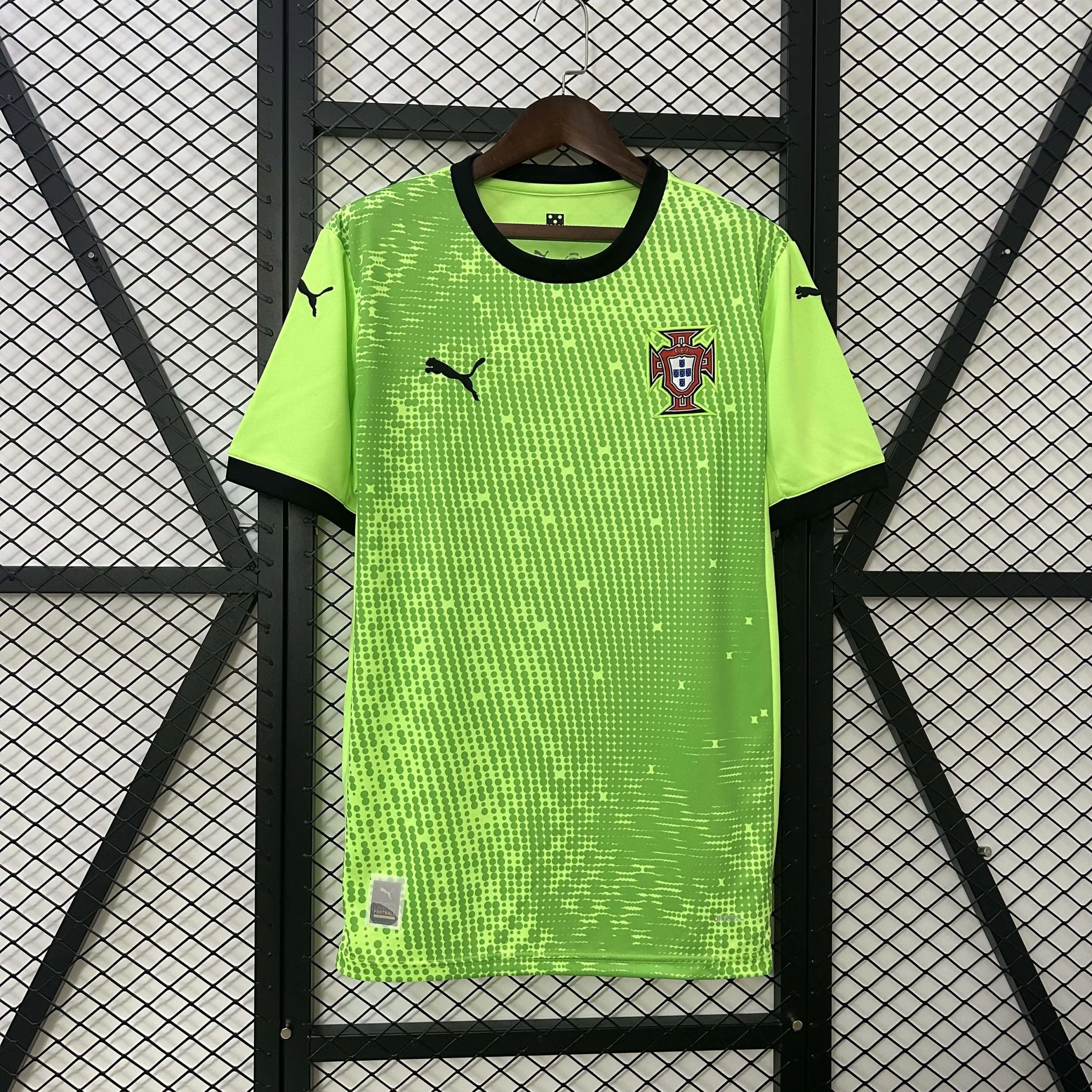 2025 Portugal Goalkeeper Green Football Jersey