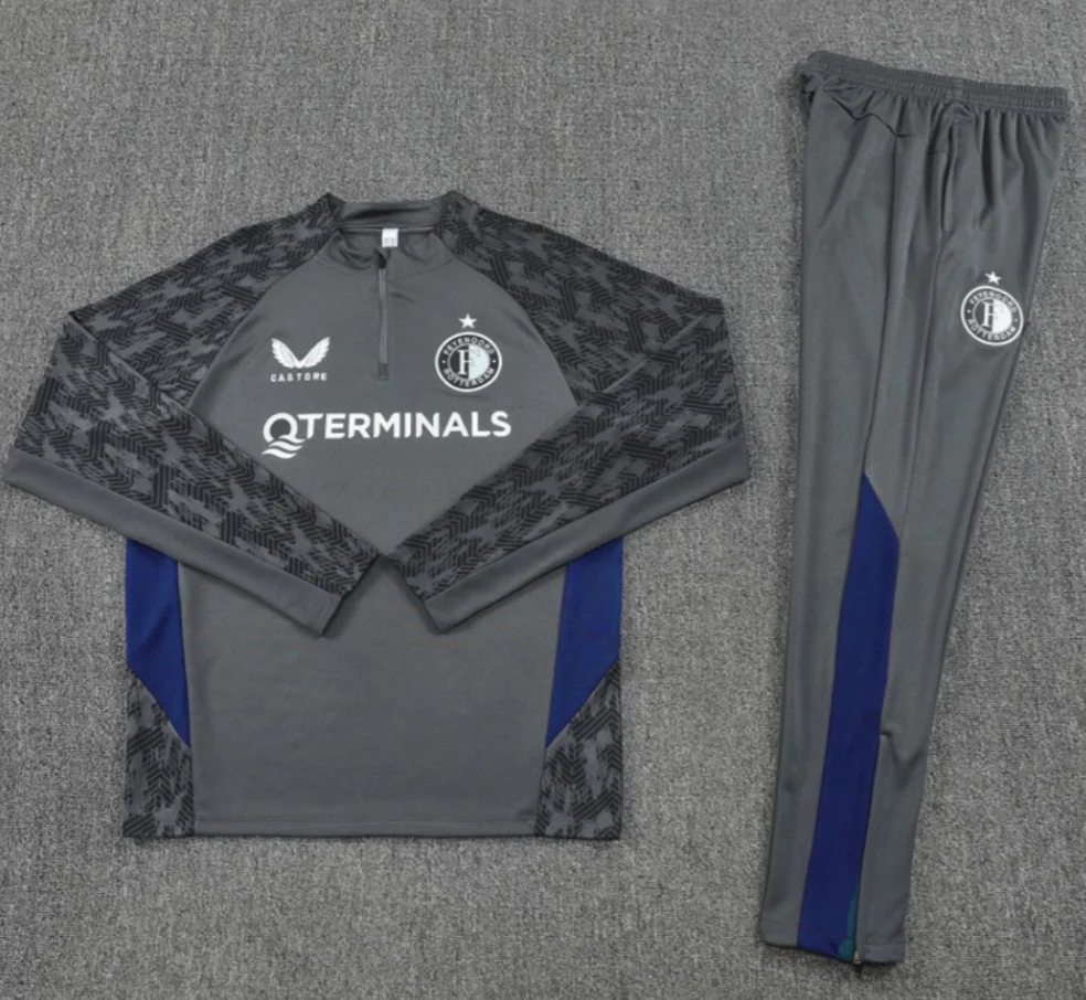 2025/2026 season Feyenoord Rotterdam half-pull training suit football jersey suit