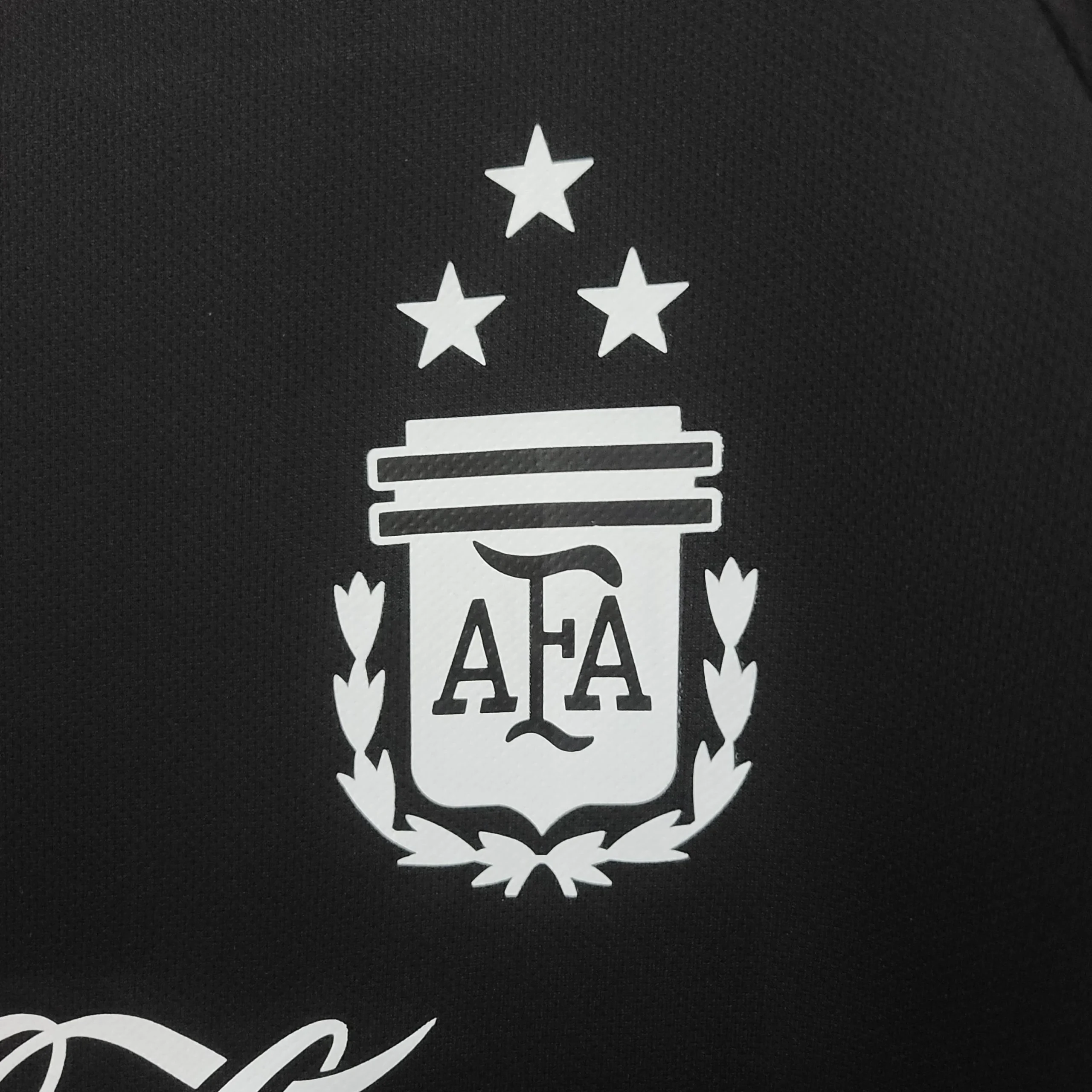 2022 Argentina National Team Training Suit Black Jersey - 图片 5