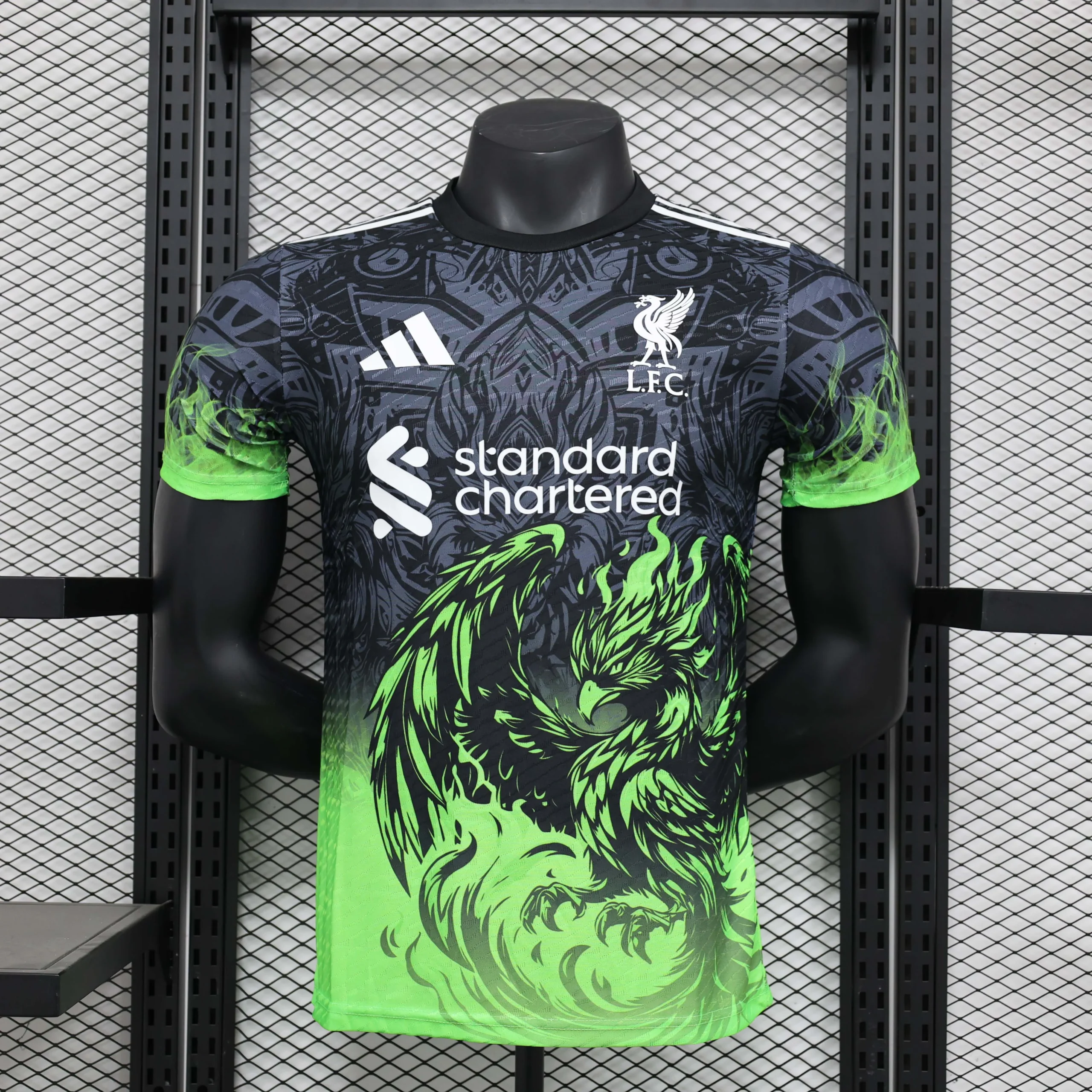 2024/2025 Player Version Liverpool Special Edition Black and Green Football Shirt