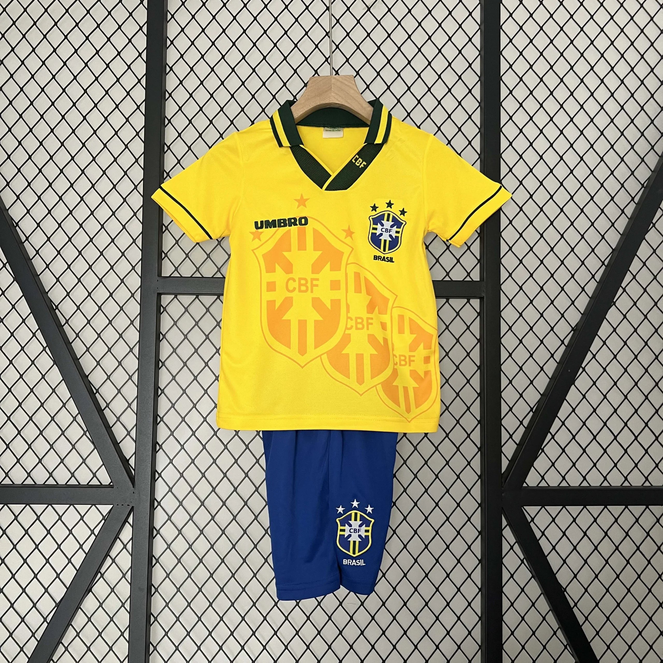 1994 Retro Brazil Home Football Shirt  Kids Size