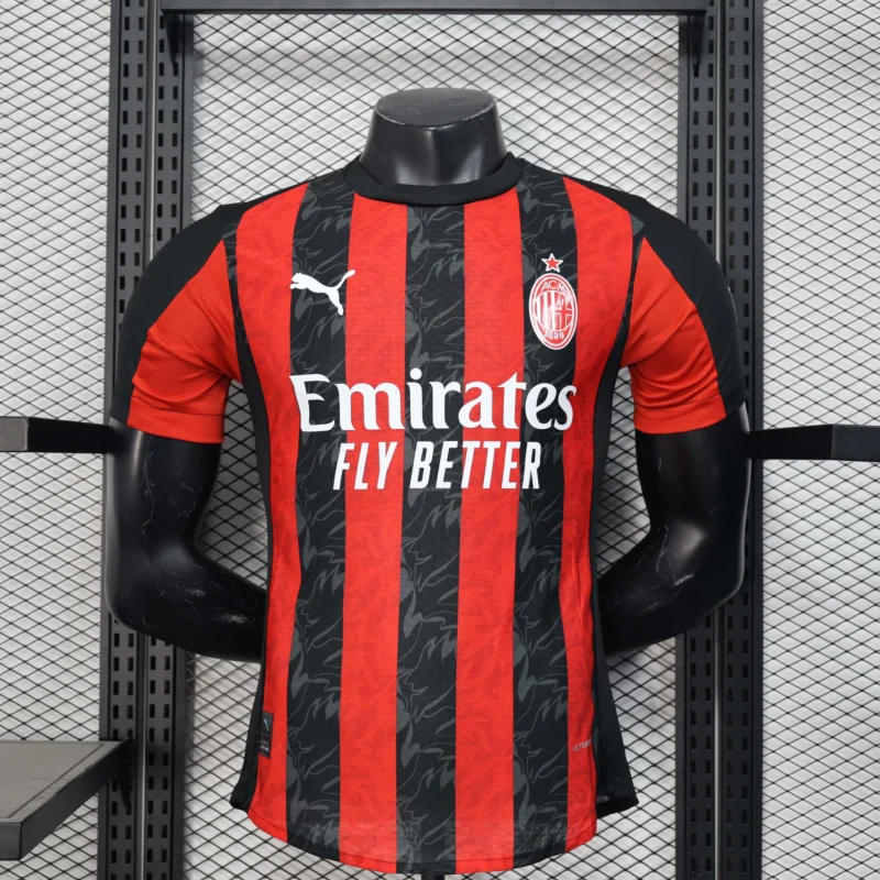 2025/2026 Player Version AC Milan Home Soccer Jersey