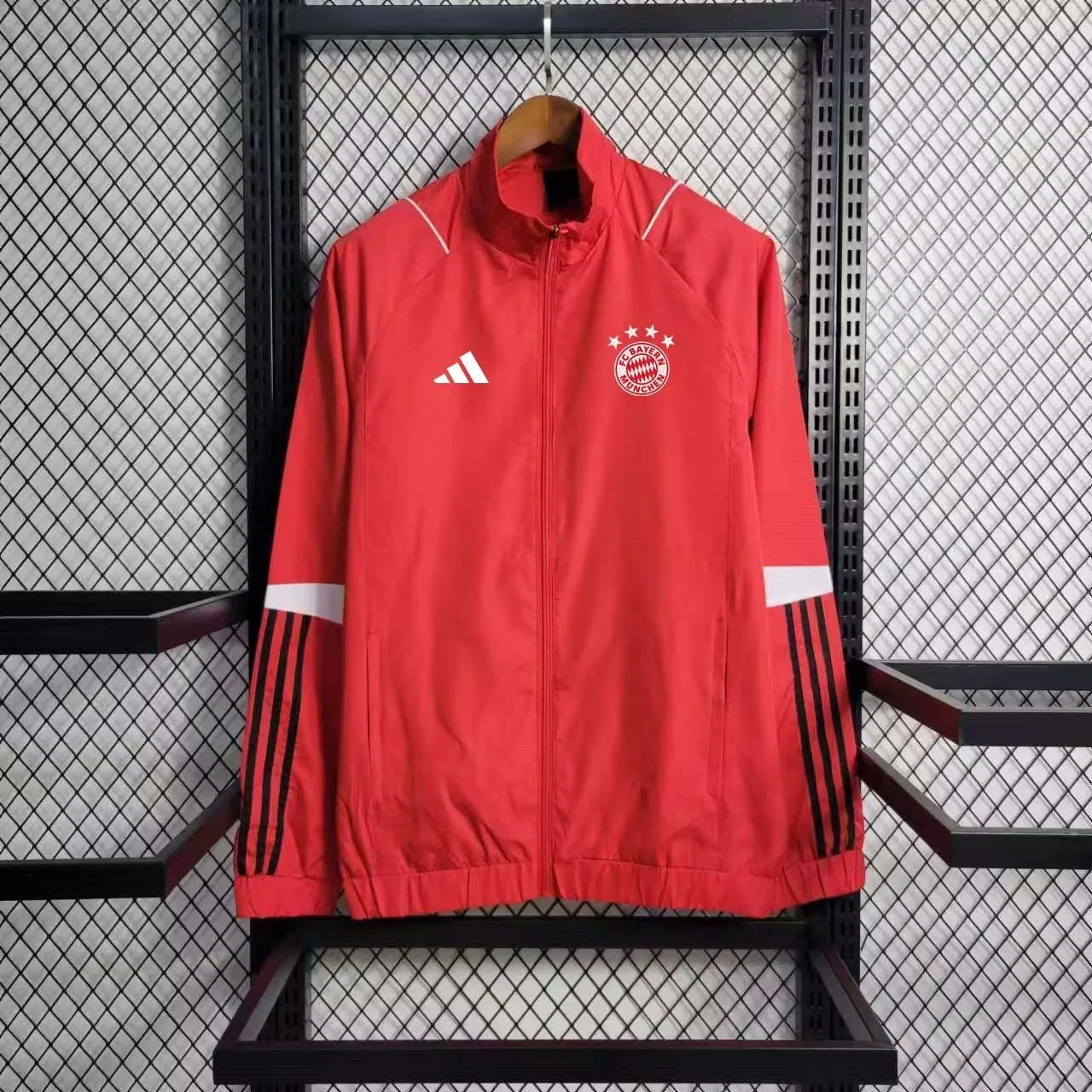 2023 Windbreaker Football Jersey Bayern Munich Red