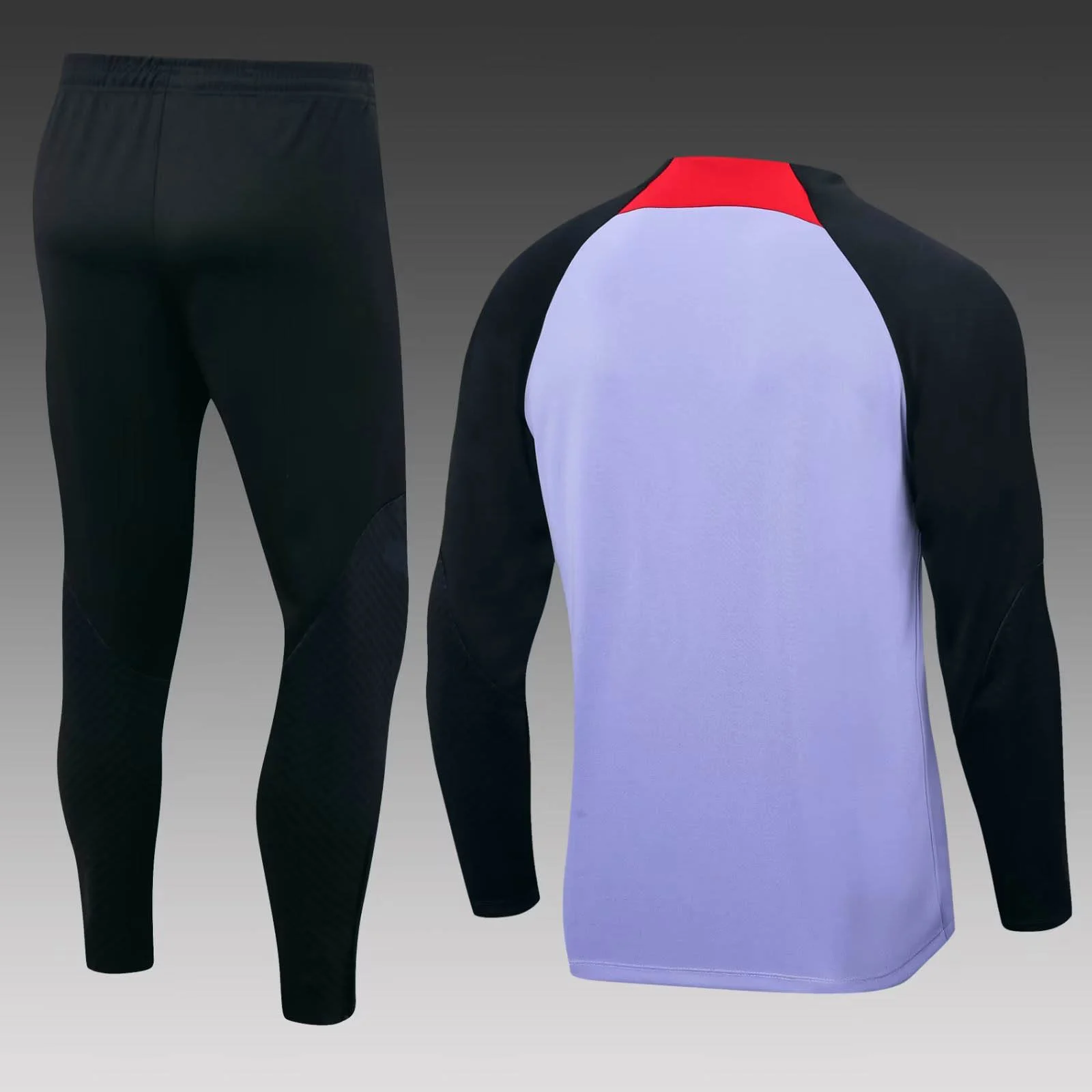 2022/2023 Liverpool Half-Pull Training Suit Purple Jersey Set - 图片 2