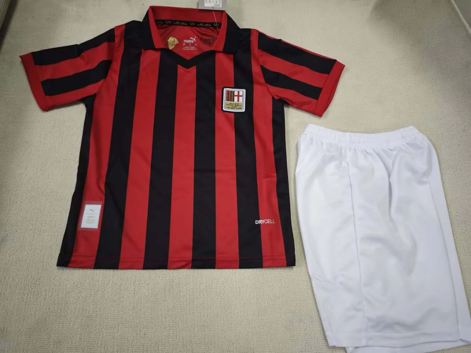2024/2025 AC Milan 125th Anniversary Soccer Jersey Kids Size
