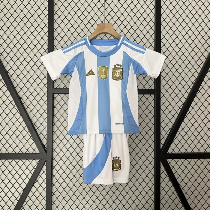 2024 Argentina National Team Home Football Shirt  Kids Size