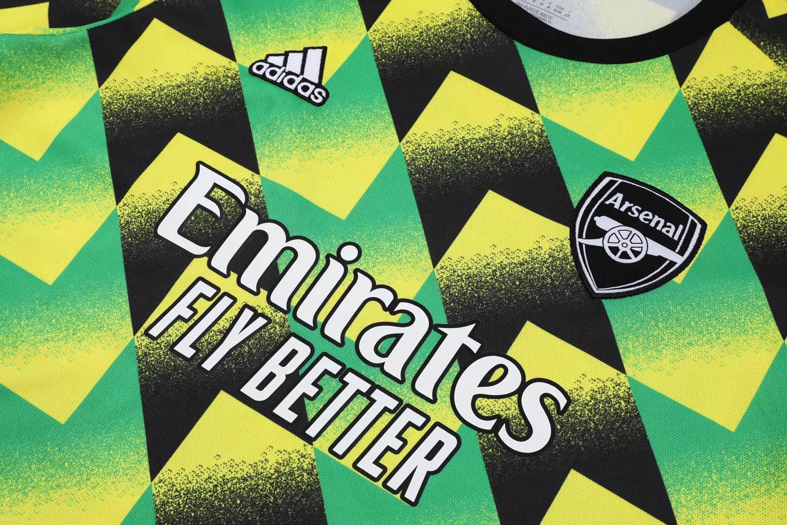 2022/2023 Arsenal Soccer Jersey Training Wear Yellow Black Green - 图片 5