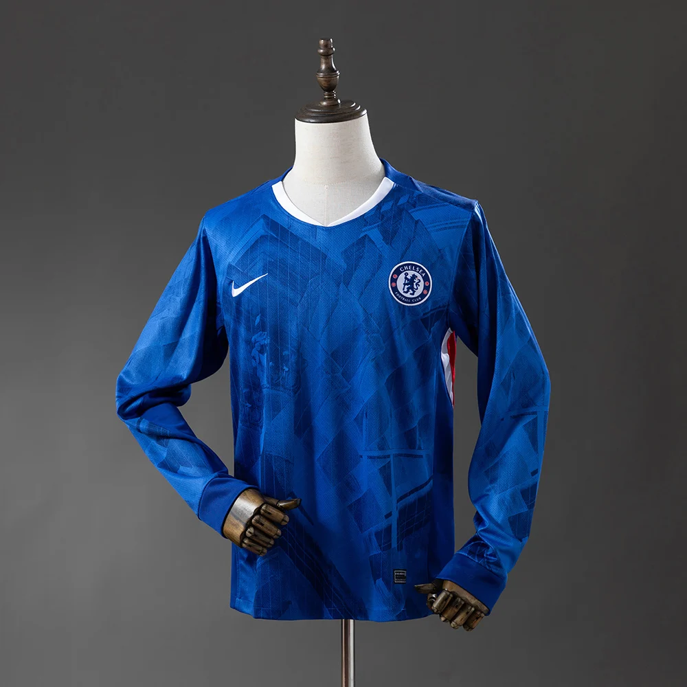 2025/2026 Long Sleeve Chelsea Home Football Shirt