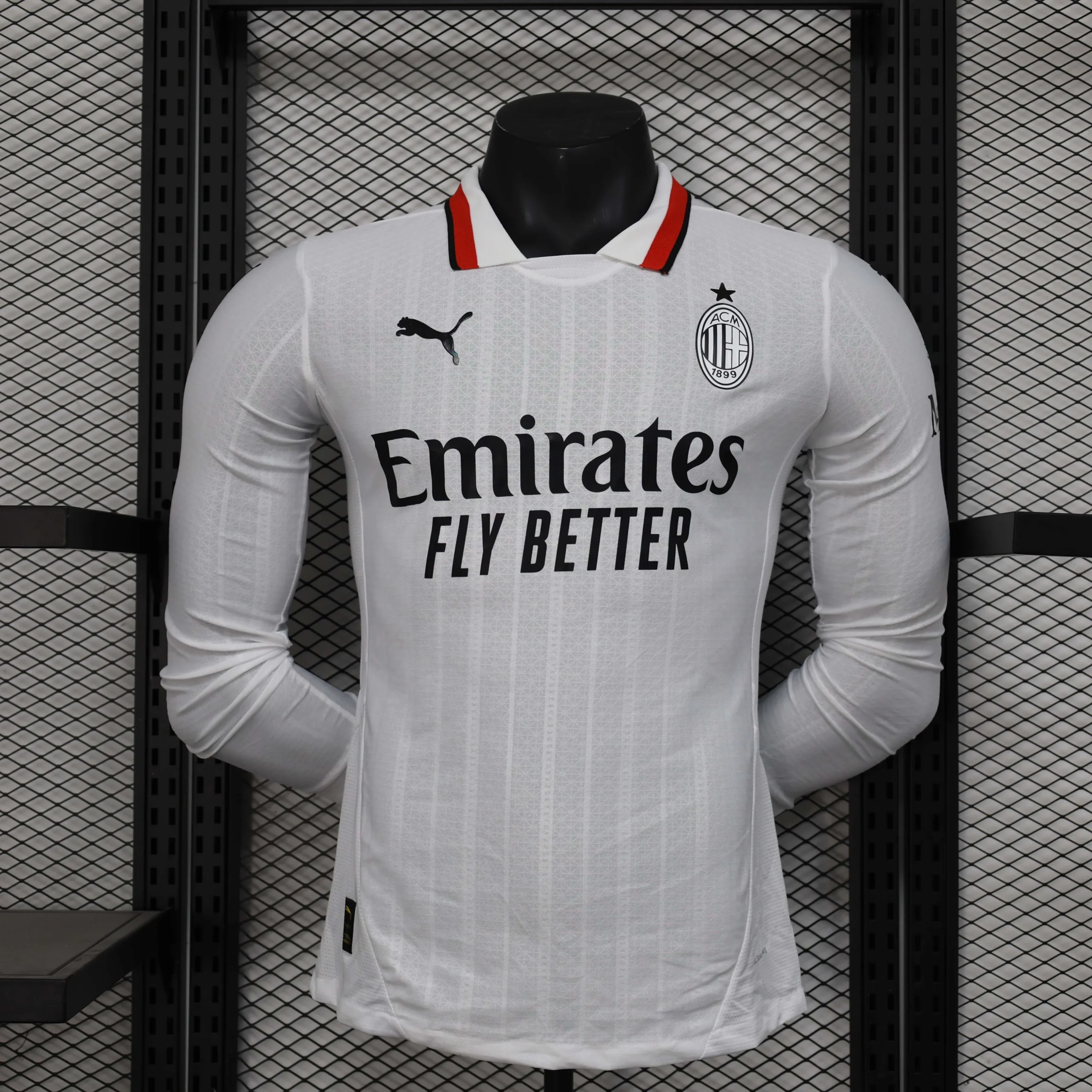 2024/2025 Long Sleeve Player Version AC Milan Away Football Shirt