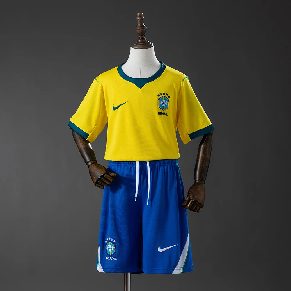 2026 Brazil Home Football Shirt  Kids Size